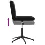 Silla de comedor 6 unidades terciopelo negro