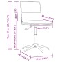 Silla de comedor 6 unidades terciopelo negro