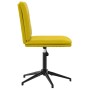 Sillas de comedor 6 unidades terciopelo amarillo