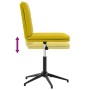 Sillas de comedor 6 unidades terciopelo amarillo