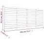 Solid pine wood wall bed headboard 186x3x91.5 cm by vidaXL, Headboards and footboards - Ref: Foro24-824703, Price: 102,21 €, ...