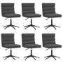 Sillas de comedor 6 unidades cuero sintético negro