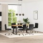 Sillas de comedor 6 unidades cuero sintético negro