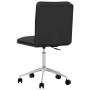 Sillas de comedor 6 unidades cuero sintético negro