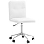 Sillas de comedor 6 uds cuero sintético blanco