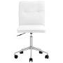 Sillas de comedor 6 uds cuero sintético blanco