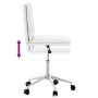 Sillas de comedor 6 uds cuero sintético blanco