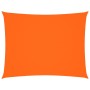 Toldo de vela rectangular tela Oxford naranja 4x5 m