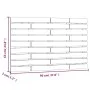 Wandbett-Kopfteil aus massivem weißem Kiefernholz, 96 x 3 x 63 cm von vidaXL, Kopf- und Fußteile - Ref: Foro24-824724, Preis:...