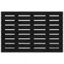 Cabecero de cama de pared madera maciza pino negro 106x3x63 cm de vidaXL, Cabeceros y pies de cama - Ref: Foro24-824717, Prec...