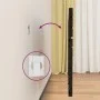 Wandbett-Kopfteil aus massivem schwarzem Kiefernholz, 106 x 3 x 63 cm von vidaXL, Kopf- und Fußteile - Ref: Foro24-824717, Pr...