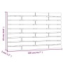 Wandbett-Kopfteil aus massivem schwarzem Kiefernholz, 106 x 3 x 63 cm von vidaXL, Kopf- und Fußteile - Ref: Foro24-824717, Pr...