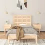 Cabecero de cama de pared madera maciza de pino 96x3x63 cm de vidaXL, Cabeceros y pies de cama - Ref: Foro24-824723, Precio: ...