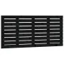 Wandbett-Kopfteil aus massivem schwarzem Kiefernholz, 126 x 3 x 63 cm von vidaXL, Kopf- und Fußteile - Ref: Foro24-824732, Pr...