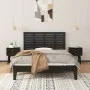 Wandbett-Kopfteil aus massivem schwarzem Kiefernholz, 126 x 3 x 63 cm von vidaXL, Kopf- und Fußteile - Ref: Foro24-824732, Pr...
