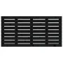 Solid black pine wood wall bed headboard 126x3x63 cm by vidaXL, Headboards and footboards - Ref: Foro24-824732, Price: 47,52 ...