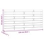 Wandbett-Kopfteil aus massivem schwarzem Kiefernholz, 126 x 3 x 63 cm von vidaXL, Kopf- und Fußteile - Ref: Foro24-824732, Pr...