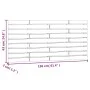 Solid pine wood wall bed headboard 156x3x63 cm by vidaXL, Headboards and footboards - Ref: Foro24-824738, Price: 62,79 €, Dis...