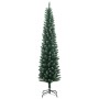 Árbol de Navidad artificial estrecho con 300 LEDs 240 cm