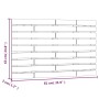 Wandbett-Kopfteil aus massivem Kiefernholz, honigbraun, 81 x 3 x 63 cm von vidaXL, Kopf- und Fußteile - Ref: Foro24-824746, P...