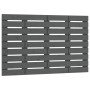Wandbett-Kopfteil aus massivem Kiefernholz in Grau, 96 x 3 x 63 cm von vidaXL, Kopf- und Fußteile - Ref: Foro24-824725, Preis...