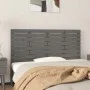 Gray pine solid wood wall bed headboard 146x3x63 cm by vidaXL, Headboards and footboards - Ref: Foro24-824735, Price: 60,35 €...