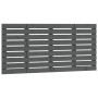 Wandbett-Kopfteil aus massivem Kiefernholz in Grau, 146 x 3 x 63 cm von vidaXL, Kopf- und Fußteile - Ref: Foro24-824735, Prei...