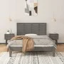 Gray pine solid wood wall bed headboard 146x3x63 cm by vidaXL, Headboards and footboards - Ref: Foro24-824735, Price: 60,35 €...