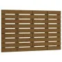 Cabecero cama pared madera maciza pino marrón miel 96x3x63 cm de vidaXL, Cabeceros y pies de cama - Ref: Foro24-824726, Preci...