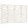 Cabecero de cama de pared madera maciza pino blanco 81x3x63 cm de vidaXL, Cabeceros y pies de cama - Ref: Foro24-824744, Prec...