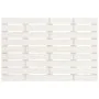 Solid white pine wood wall bed headboard 81x3x63 cm by vidaXL, Headboards and footboards - Ref: Foro24-824744, Price: 59,97 €...