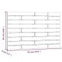Wandbett-Kopfteil aus massivem weißem Kiefernholz, 81 x 3 x 63 cm von vidaXL, Kopf- und Fußteile - Ref: Foro24-824744, Preis:...