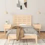 Wandbett-Kopfteil aus massivem Kiefernholz, 81 x 3 x 63 cm von vidaXL, Kopf- und Fußteile - Ref: Foro24-824743, Preis: 59,14 ...