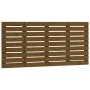 Solid pine wood wall bed headboard honey brown 126x3x63 cm by vidaXL, Headboards and footboards - Ref: Foro24-824731, Price: ...