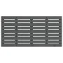 Cabecero de cama de pared madera maciza pino gris 126x3x63 cm de vidaXL, Cabeceros y pies de cama - Ref: Foro24-824730, Preci...