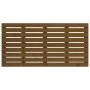 Cabecero cama pared madera maciza pino marrón miel 156x3x63 cm de vidaXL, Cabeceros y pies de cama - Ref: Foro24-824741, Prec...