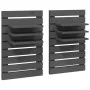 Wall table shelves 2 pcs solid gray pine wood by vidaXL, Shelves and shelves - Ref: Foro24-824765, Price: 66,33 €, Discount: %