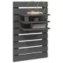 Wall table shelves 2 pcs solid gray pine wood by vidaXL, Shelves and shelves - Ref: Foro24-824765, Price: 66,33 €, Discount: %