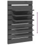 Estantes mesitas de pared 2 uds madera maciza de pino gris de vidaXL, Estantes y estanterías - Ref: Foro24-824765, Precio: 67...
