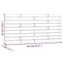 Cabecero de cama de pared madera maciza de pino 141x3x63 cm de vidaXL, Cabeceros y pies de cama - Ref: Foro24-824758, Precio:...