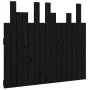 Solid black pine wood wall bed headboard 95.5x3x80 cm by vidaXL, Headboards and footboards - Ref: Foro24-824787, Price: 55,83...