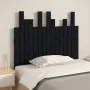 Solid black pine wood wall bed headboard 95.5x3x80 cm by vidaXL, Headboards and footboards - Ref: Foro24-824787, Price: 55,83...