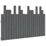 Wandbett-Kopfteil aus massivem Kiefernholz in Grau, 127,5 x 3 x 80 cm von vidaXL, Kopf- und Fußteile - Ref: Foro24-824790, Pr...