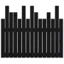 Solid black pine wood wall bed headboard 95.5x3x80 cm by vidaXL, Headboards and footboards - Ref: Foro24-824787, Price: 55,83...