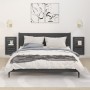 Wandtischregale, 2 Stück, massives graues Kiefernholz von vidaXL, Regale und Regale - Ref: Foro24-824770, Preis: 49,54 €, Rab...