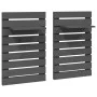 Wall table shelves 2 pcs solid gray pine wood by vidaXL, Shelves and shelves - Ref: Foro24-824770, Price: 41,65 €, Discount: %