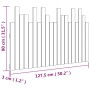 Wandbett-Kopfteil aus massivem Kiefernholz in Grau, 127,5 x 3 x 80 cm von vidaXL, Kopf- und Fußteile - Ref: Foro24-824790, Pr...