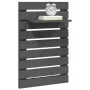 Wall table shelves 2 pcs solid gray pine wood by vidaXL, Shelves and shelves - Ref: Foro24-824770, Price: 41,65 €, Discount: %