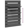 Estantes mesitas de pared 2 uds madera maciza de pino gris de vidaXL, Estantes y estanterías - Ref: Foro24-824770, Precio: 49...