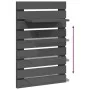 Wall table shelves 2 pcs solid gray pine wood by vidaXL, Shelves and shelves - Ref: Foro24-824770, Price: 41,65 €, Discount: %